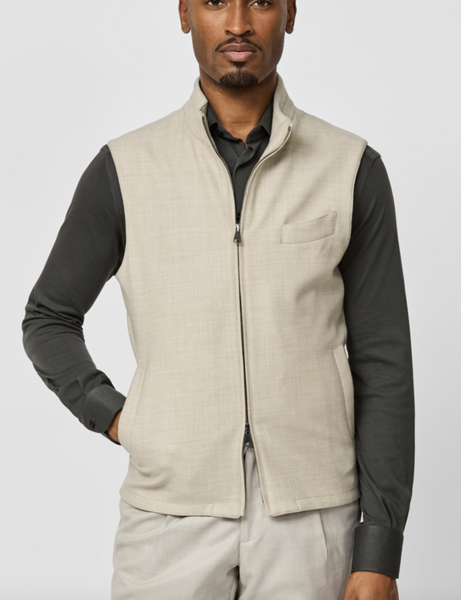 made to measure Outerwear Loro Piana Sand Stretch Wool Flannel