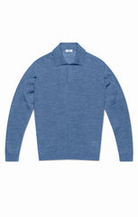 Tollegno Azure Blue Mélange Extra Fine Merino Wool