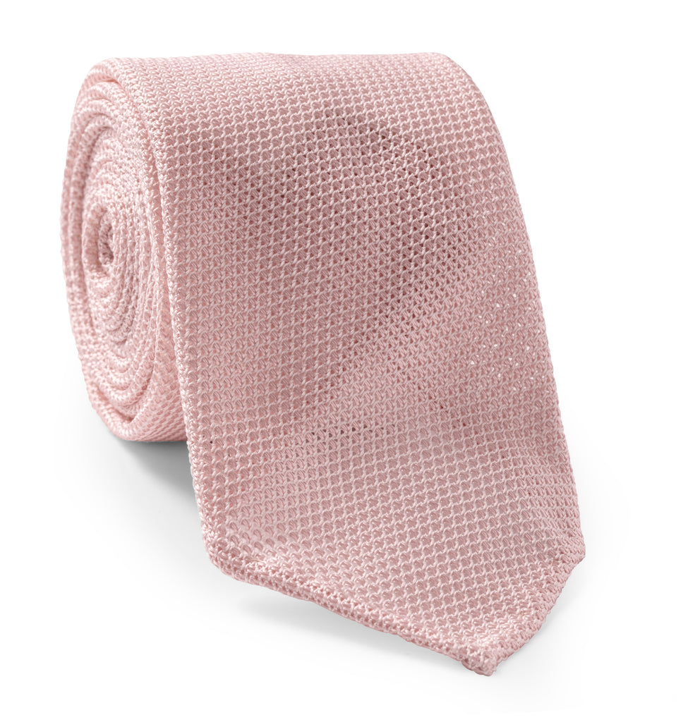 Bow Tie Light Pink Pure Silk Grenadine