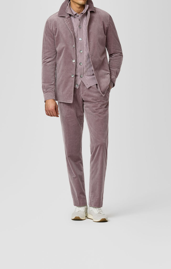 Pontoglio Mauve Stretch Cotton Corduroy