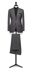 Thomas Mason Black Compact Two-Ply Cotton Poplin