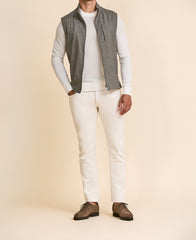 Trousers Olimpias Light Sand Heavy Cotton Twill Stretch