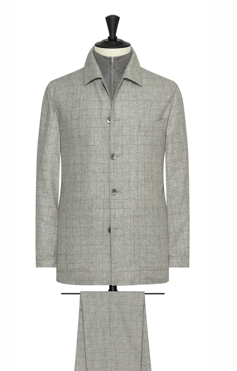 Cariaggi Light Grey Cashmere & Silk