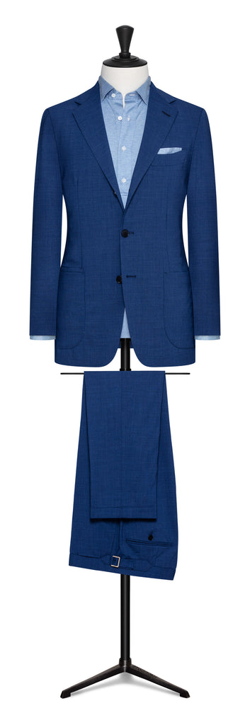 Canclini Light Sky Blue Mélange Pure Cotton Jersey