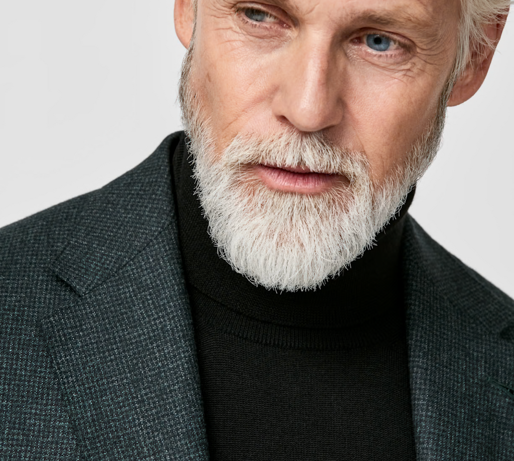 Loro Piana MOOVING Bottle Green Natural Stretch S120 Merino Wool Micro Houndstooth