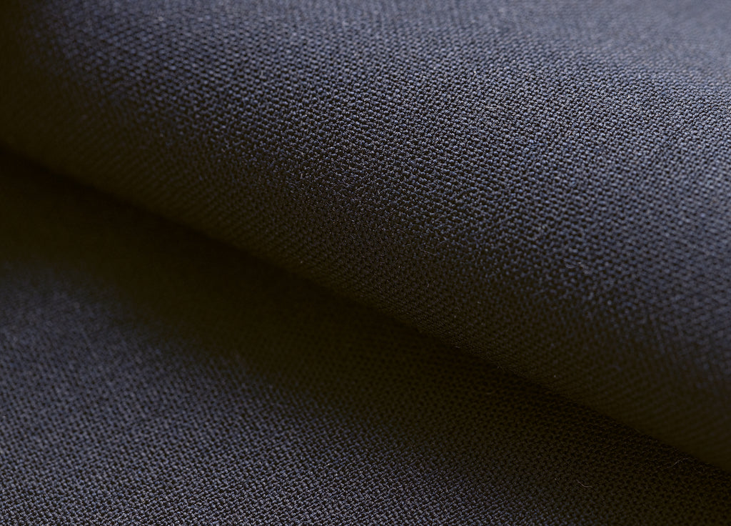 Loro Piana WISH Dark Blue S170 Fine Merino Wool Plain Lightweight Weave