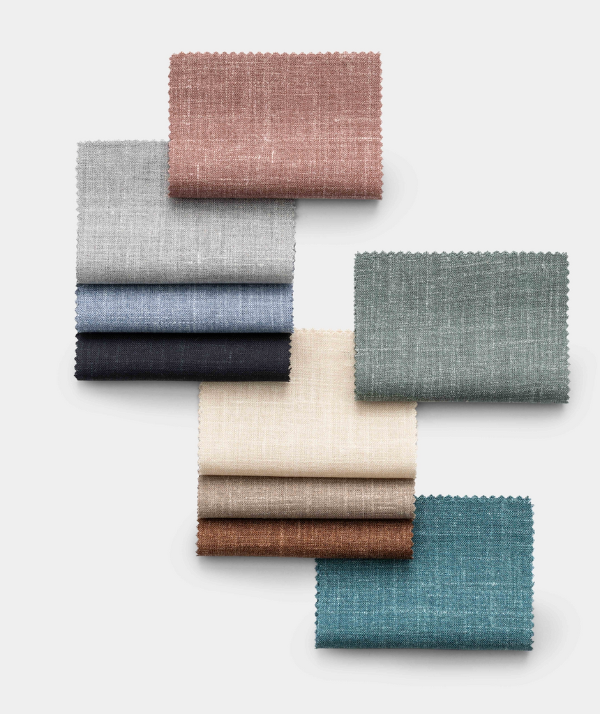 Trousers SUMMERTIME Terracotta Mélange Wool, Silk & Linen Tropical Weave