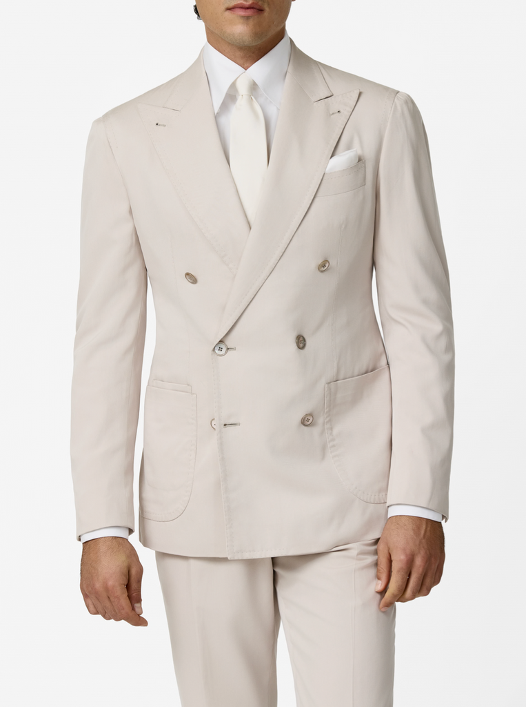 Lanificio Ermenegildo Zegna SILKSKIN Ecru Soft Touch Pure 100% Silk Twill