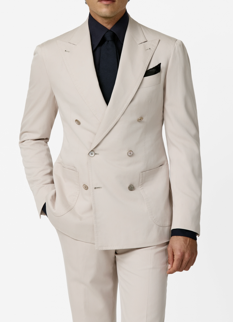 Lanificio Ermenegildo Zegna SILKSKIN Ecru Soft Touch Pure 100% Silk Twill