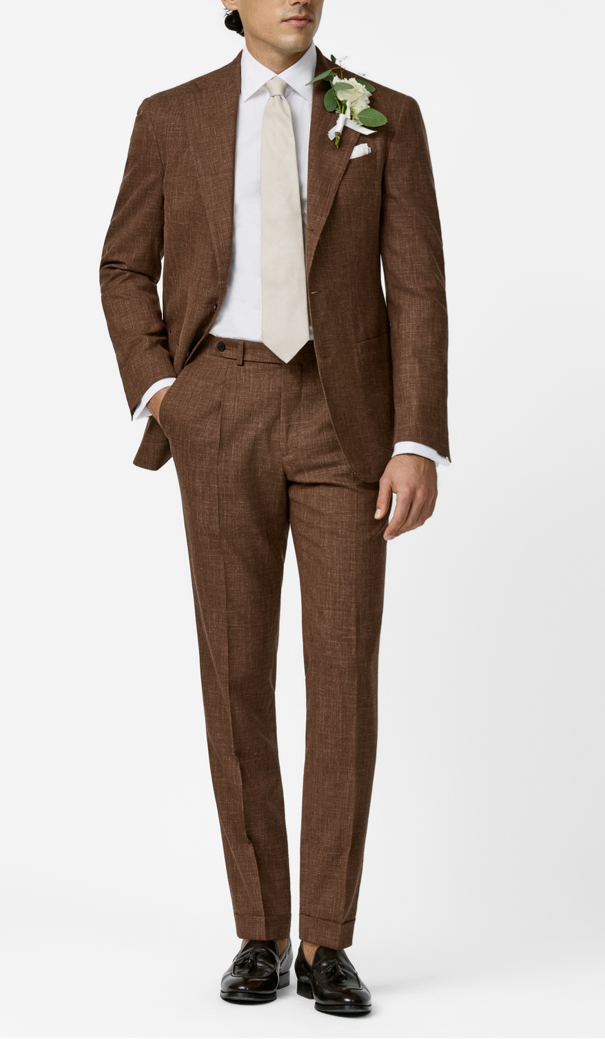 Paulo Oliveira Ginger Wool & Linen Tropical Stretch