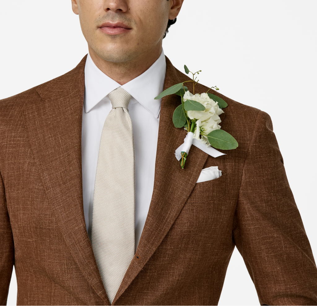 Wool Ginger Paulo Oliveira Ginger Wool & Linen Tropical Stretch | POSSEN