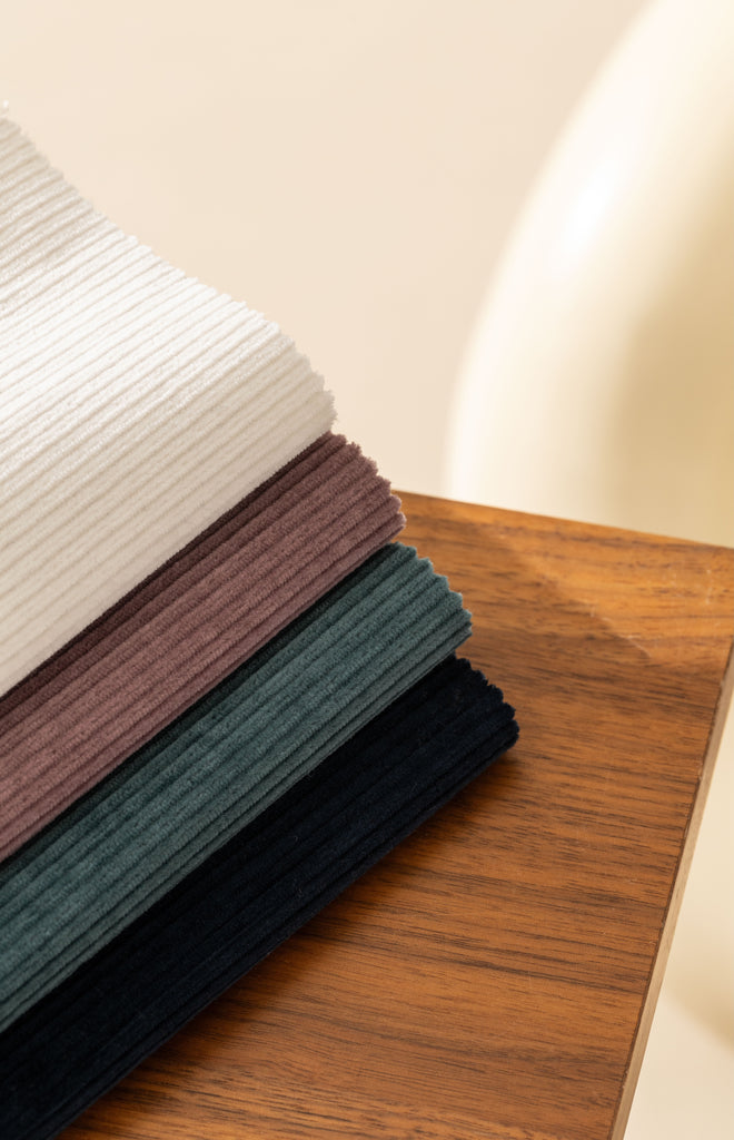 Pontoglio Mauve Stretch Cotton Corduroy