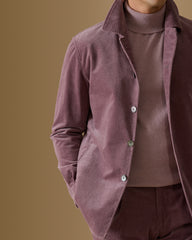 Pontoglio Mauve Stretch Cotton Corduroy