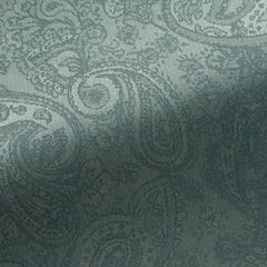 8503 Jacquard Satin Light Green Tonal Paisley