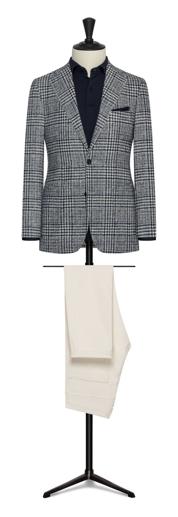 Olimpias Off White Moleskin Cotton Stretch