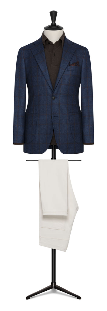 Olimpias Off White Moleskin Cotton Stretch