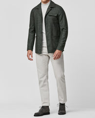 Marlane Evergreen Jaspé Wool, Cotton & Linen Twill
