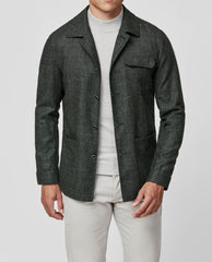 Marlane Evergreen Jaspé Wool, Cotton & Linen Twill
