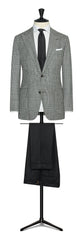 Trousers Barberis Canonico Black Flannel S120 Merino Wool with Natural Stretch