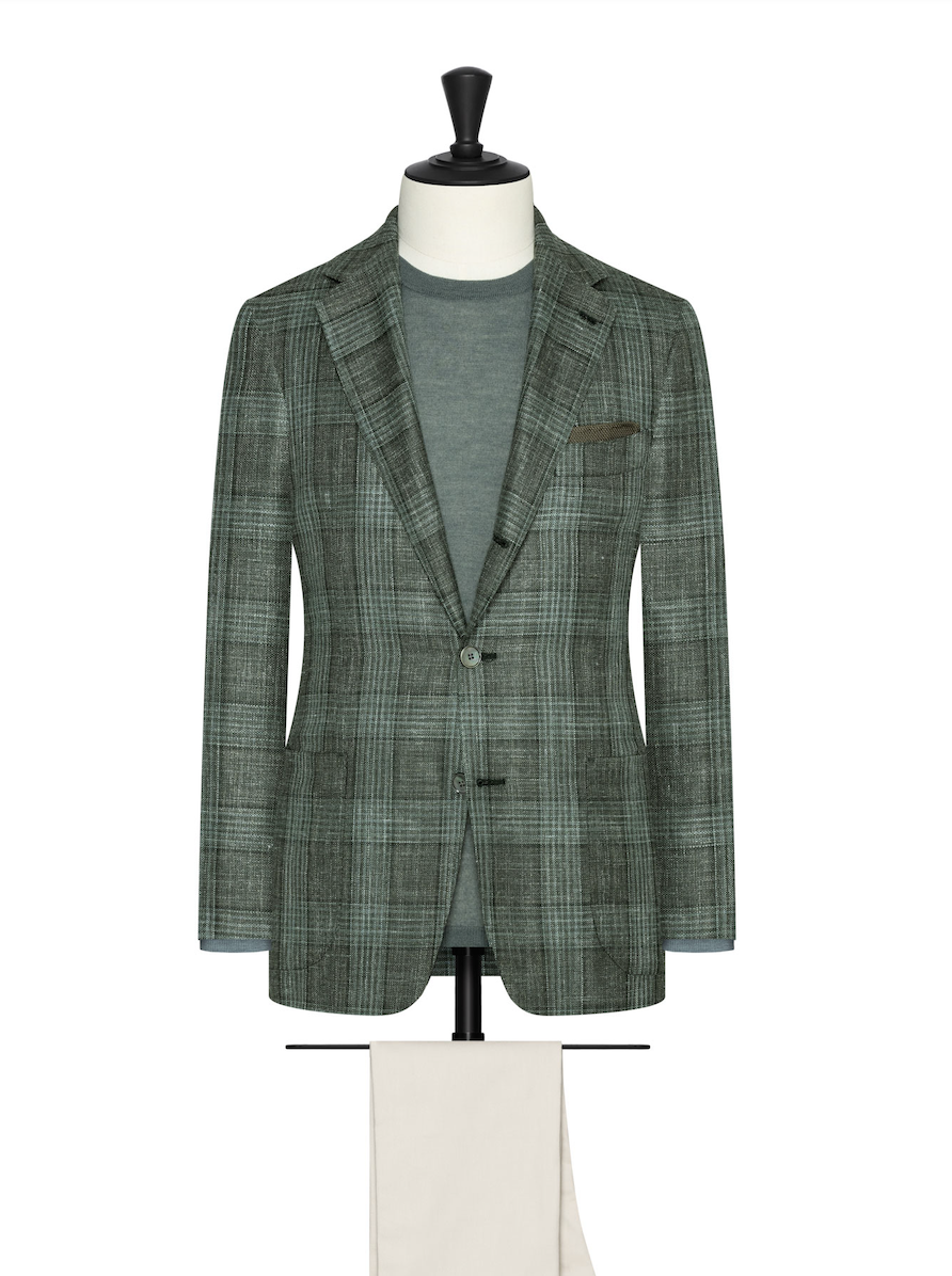 Cariaggi Slate Green Cashmere & Silk