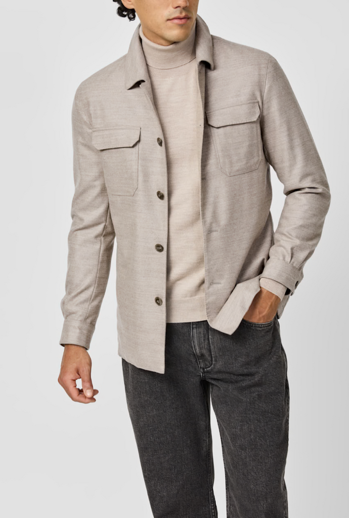 Loro Piana ZELANDER Sand S150 Merino Wool Flannel