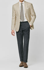 Ferla Ivory Cream Wool Alpaca Blend Herringbone Inspiration