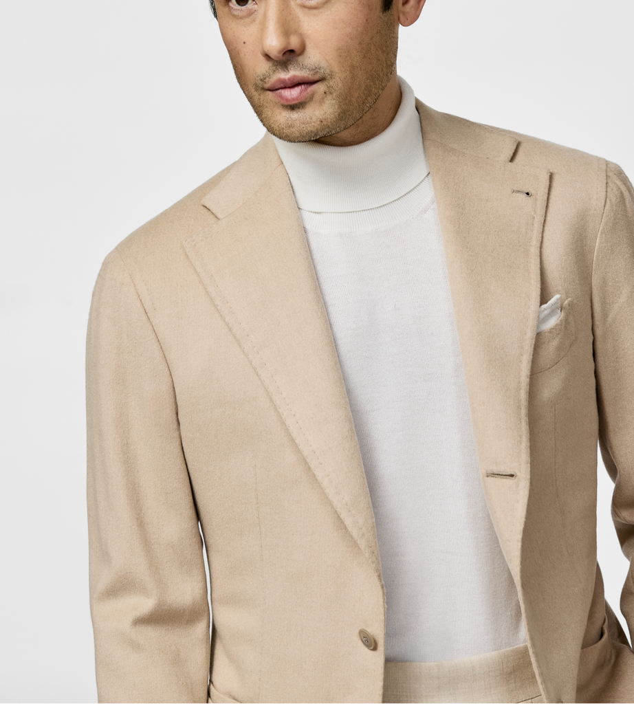 Loro Piana BACTRIAN Warm Sand Brushed Pure Baby Camel Plain Weave