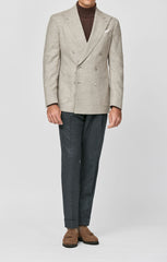 Carlo Barbera Sand Mélange Stretch Wool Silk Cotton Blend Inspiration