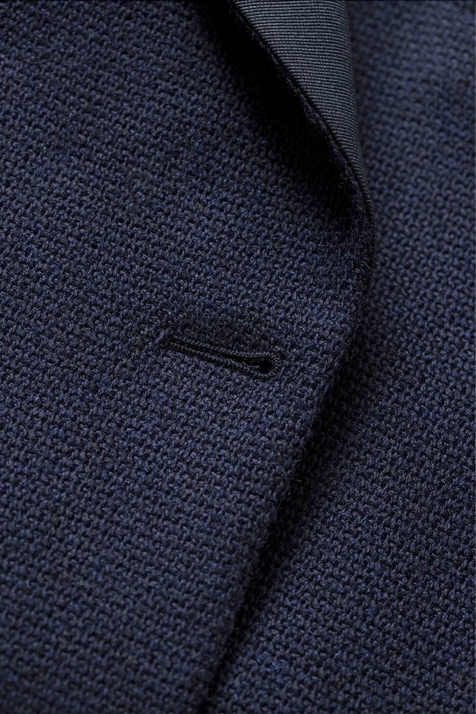 Ferla Midnight Blue Merino Wool & Baby Alpaca Giro Inglese