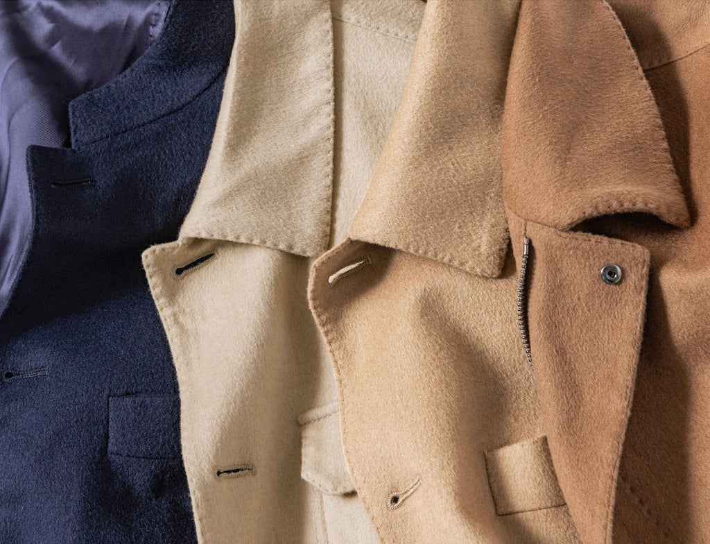 Loro Piana BACTRIAN Midnight Blue Brushed Pure Baby Camel Plain Weave