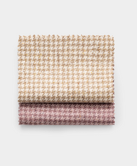 Di Pray Mauve & Pink Pure Silk Houndstooth