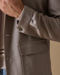 Carlo Barbera Sand Natural Stretch Wool & Silk Panama