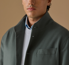 Ermenegildo Zegna AUTHENTICO® Light Forest Green S190 Wool Beaver Look