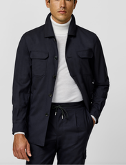 Loro Piana JERSELY Midnight Blue Stretch Tropical Wool Plain Weave