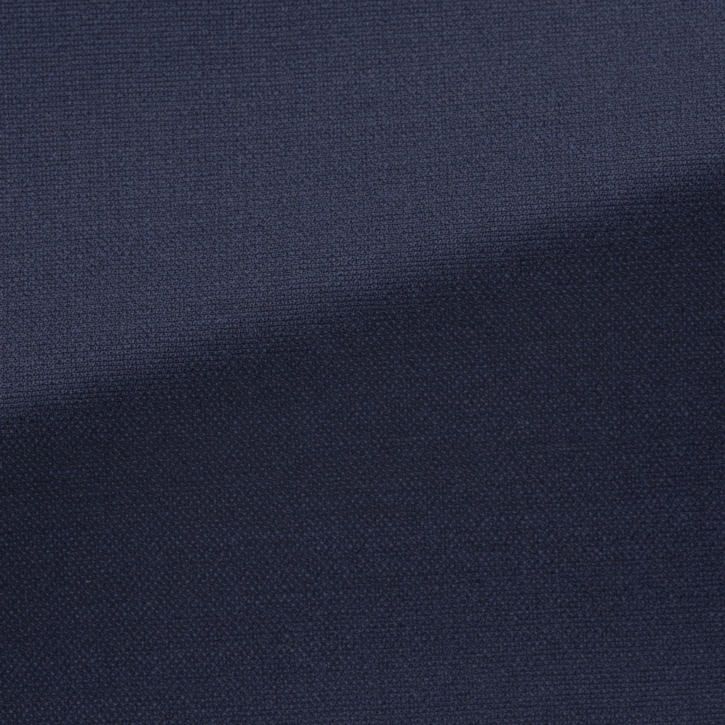 Trousers Loro Piana LIGHTMOVE Navy Blue Stretch Wool & Silk Hopsack