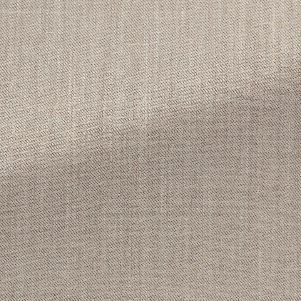 Trousers Loro Piana JERSELY Oatmeal Jersey Stretch Wool, Silk & Linen Twill