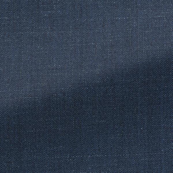 Trousers Loro Piana JERSELY Indigo Stretch Tropical Wool, Silk & Linen Twill