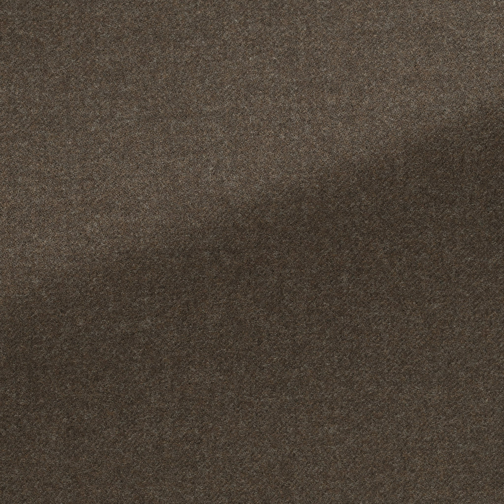 Trousers JERSELY Dark Caramel Stretch Brushed Merino Wool Twill