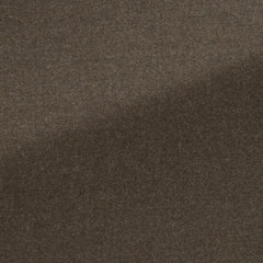 Trousers JERSELY Dark Caramel Stretch Brushed Merino Wool Twill