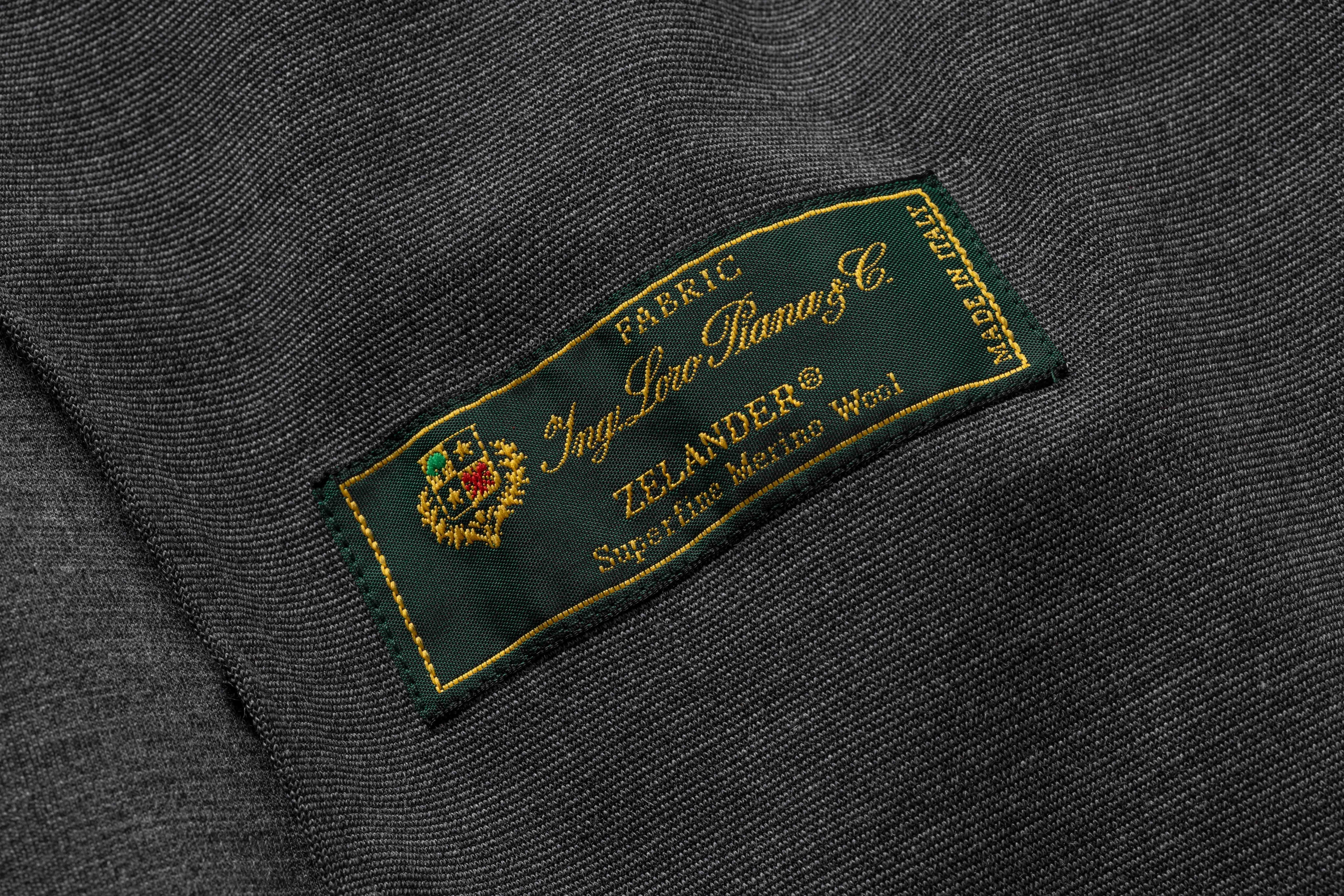 Charcoal Grey Stretch Knit Wool Blend