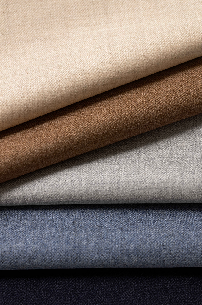 Loro Piana JERSELY Soft Caramel Stretch Brushed Wool Twill