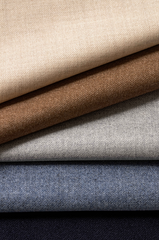 Loro Piana JERSELY Midnight Blue Stretch Brushed Wool Twill