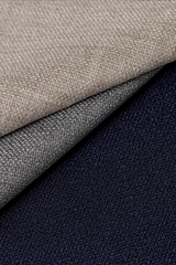 Trousers Loro Piana LIGHTMOVE Navy Blue Stretch Wool & Silk Hopsack