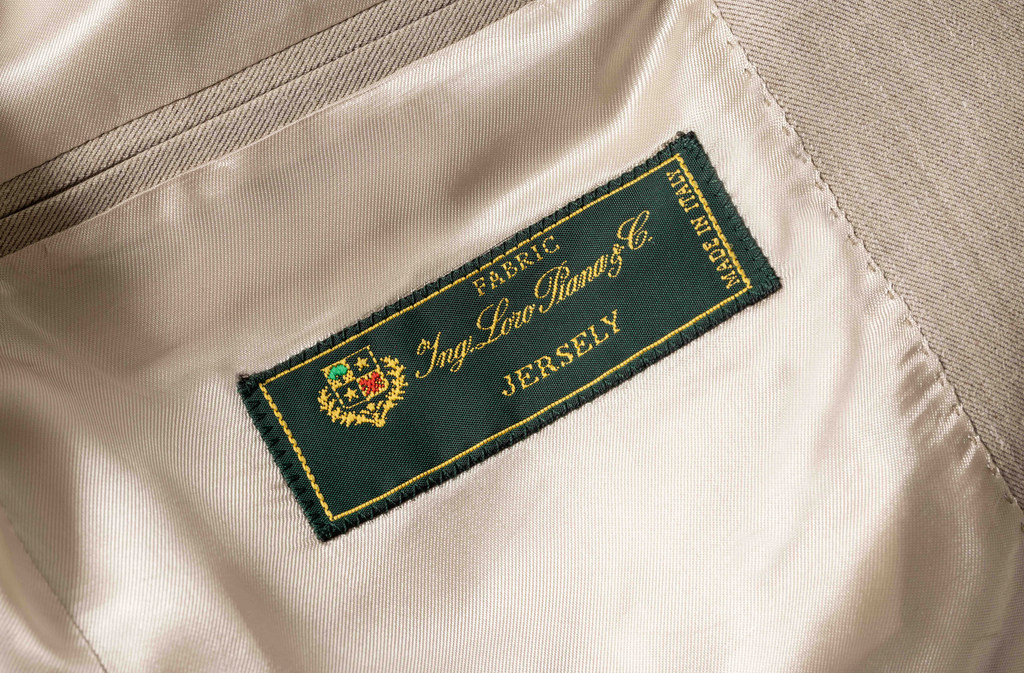 Loro Piana JERSELY Sand Jersey Stretch Wool, Silk & Linen Twill