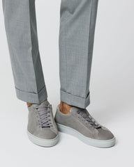 Sneaker Low Top Suede Mid Grey