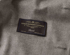 Barberis Canonico Oatmeal Flannel S120 Merino Wool with Natural Stretch