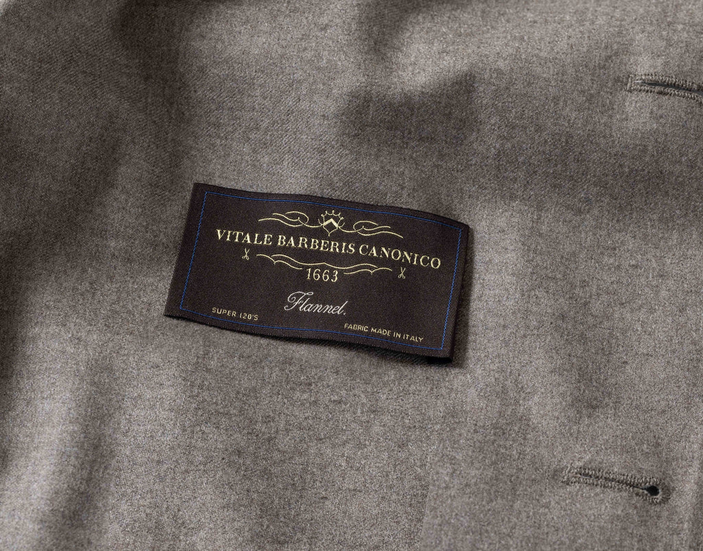 Trousers Barberis Canonico Midnight Blue Flannel S120 Merino Wool with Natural Stretch (FLN016)