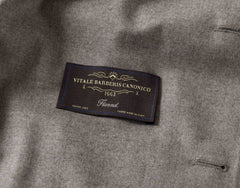 Trousers Barberis Canonico Midnight Blue Flannel S120 Merino Wool with Natural Stretch (FLN016)
