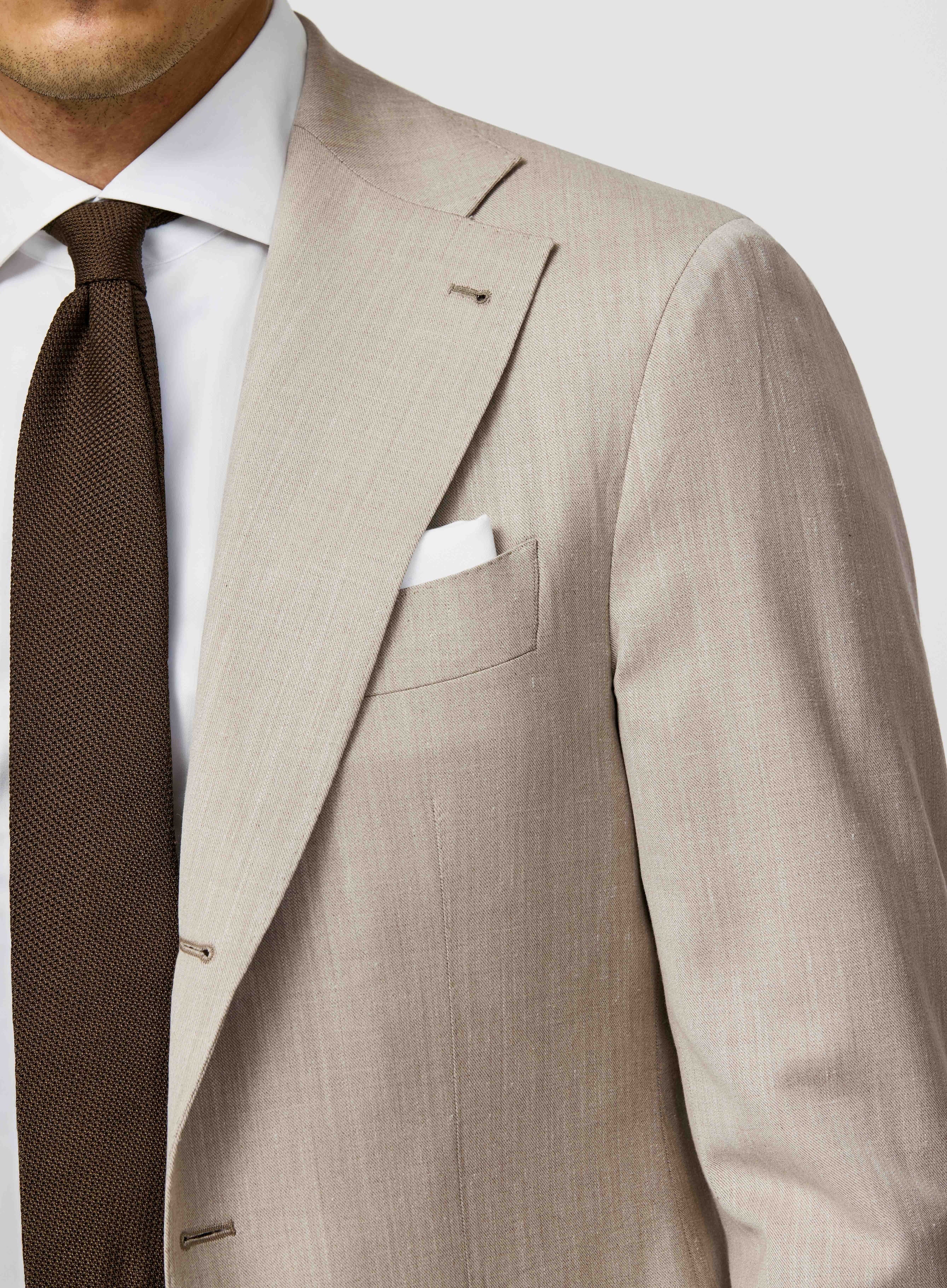Dark Brown Pure Silk Grenadine Tie