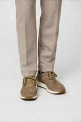 Loro Piana JERSELY Light Taupe Stretch Brushed Wool Twill